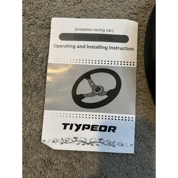 MOMO prototipo P5 Black Edition 350mm 14' Genuine Leather Sport Steering Wheel - Picture 2 of 12